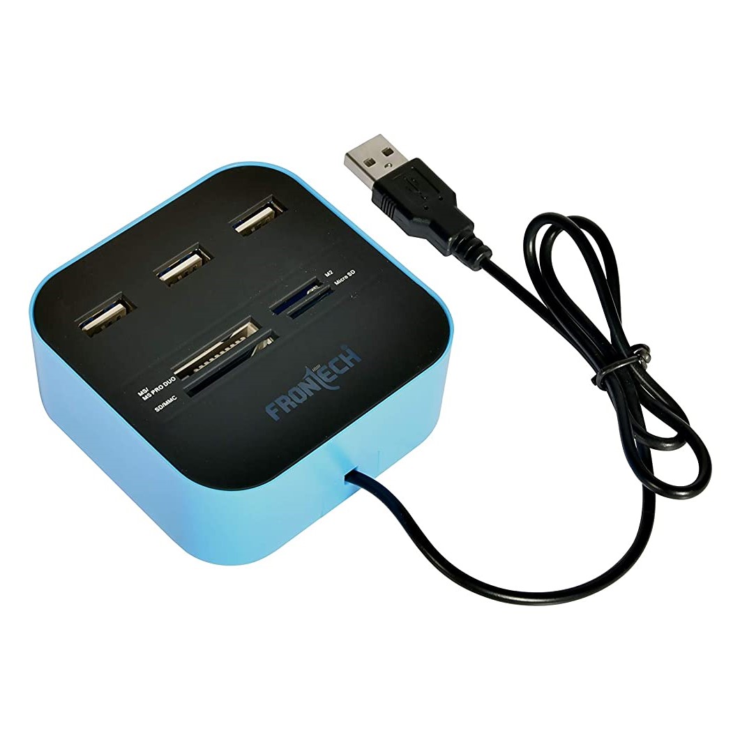 USB Hub - USB Hub with Multi-Card Reader FRONTECH