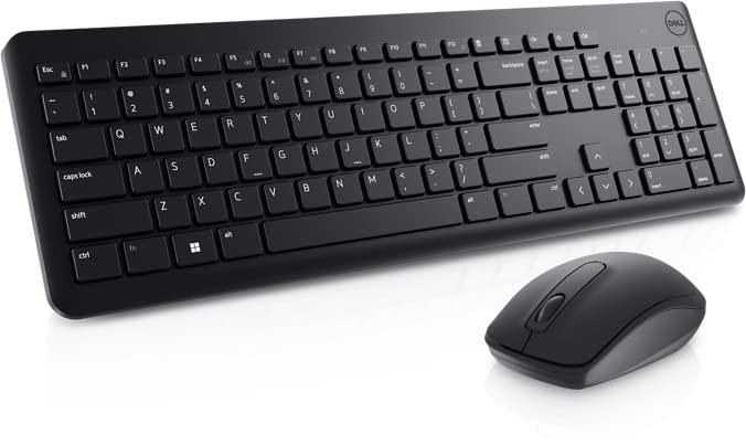 Keyboard All Types - Dell USB Wireless Keyboard and Mouse Set- KM3322W, Anti-Fade & Spill-Resistant Keys