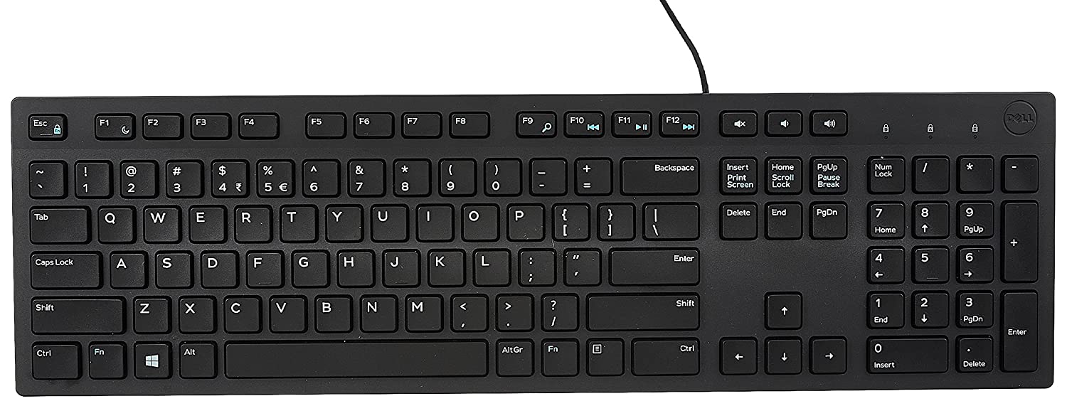 Keyboard All Types - Dell Kb216 Wired Multimedia USB Keyboard