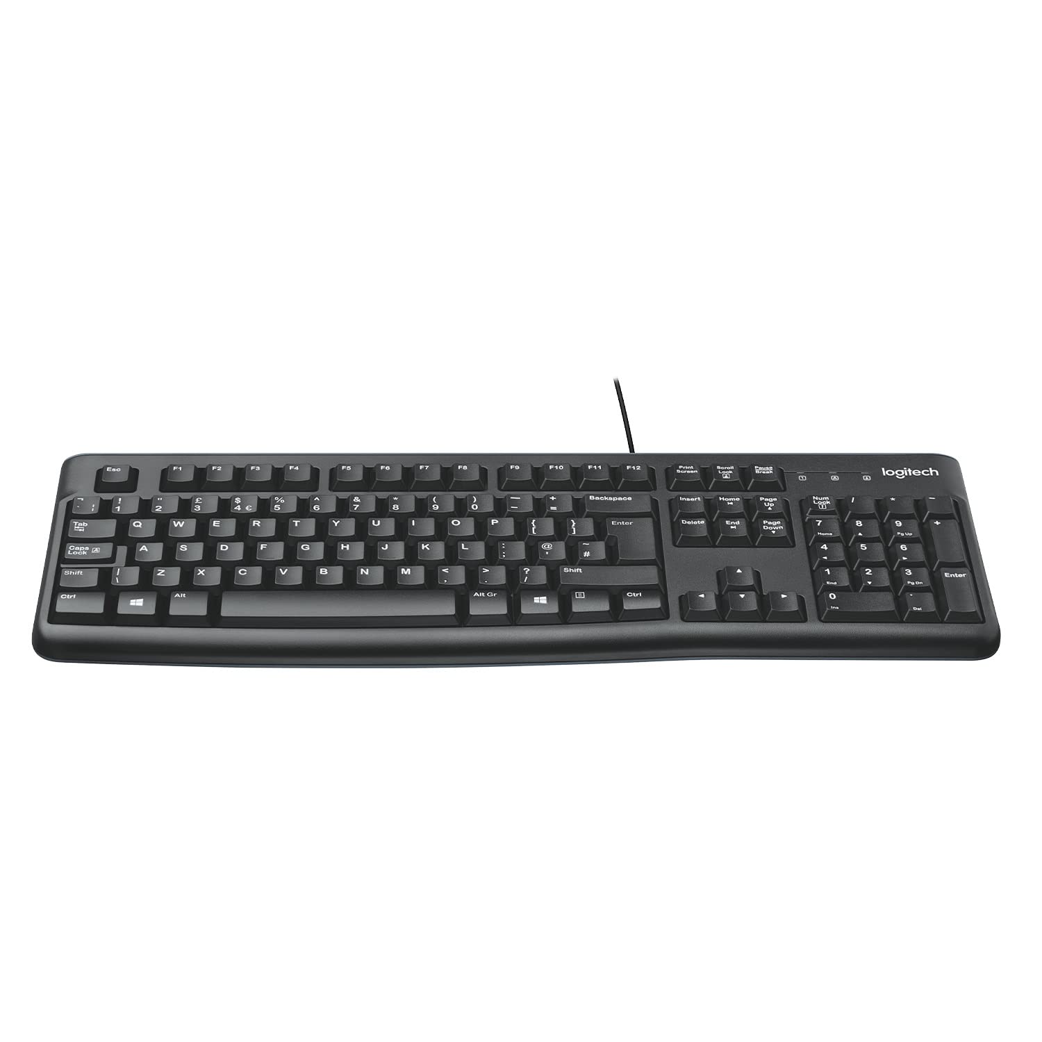 Keyboard All Types - Logitech Plug and Play USB Keyboard K120, Black