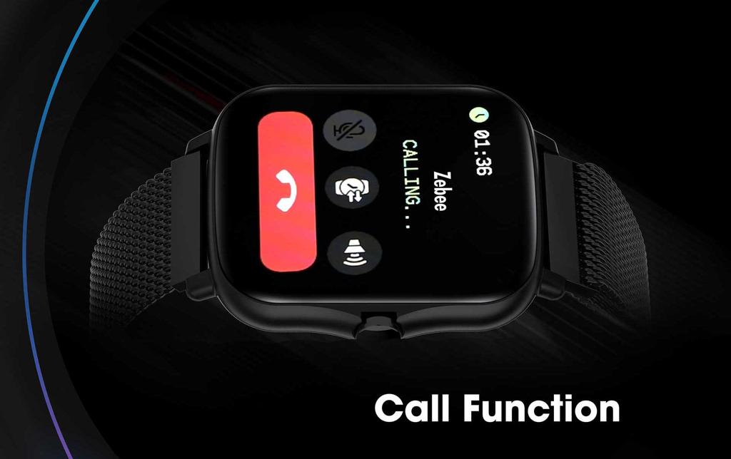 The Ultimate Strings - Smart Gadgets - Smart Watch Zebronics Calling with Music Fit6220CH Metallic
