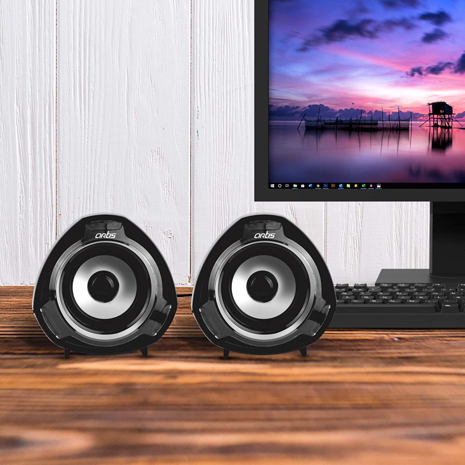 The Ultimate Strings - IT Accessories Peripherals - Artis S9 2.0 USB Multimedia Speakers (Black)(6W RMS Output)