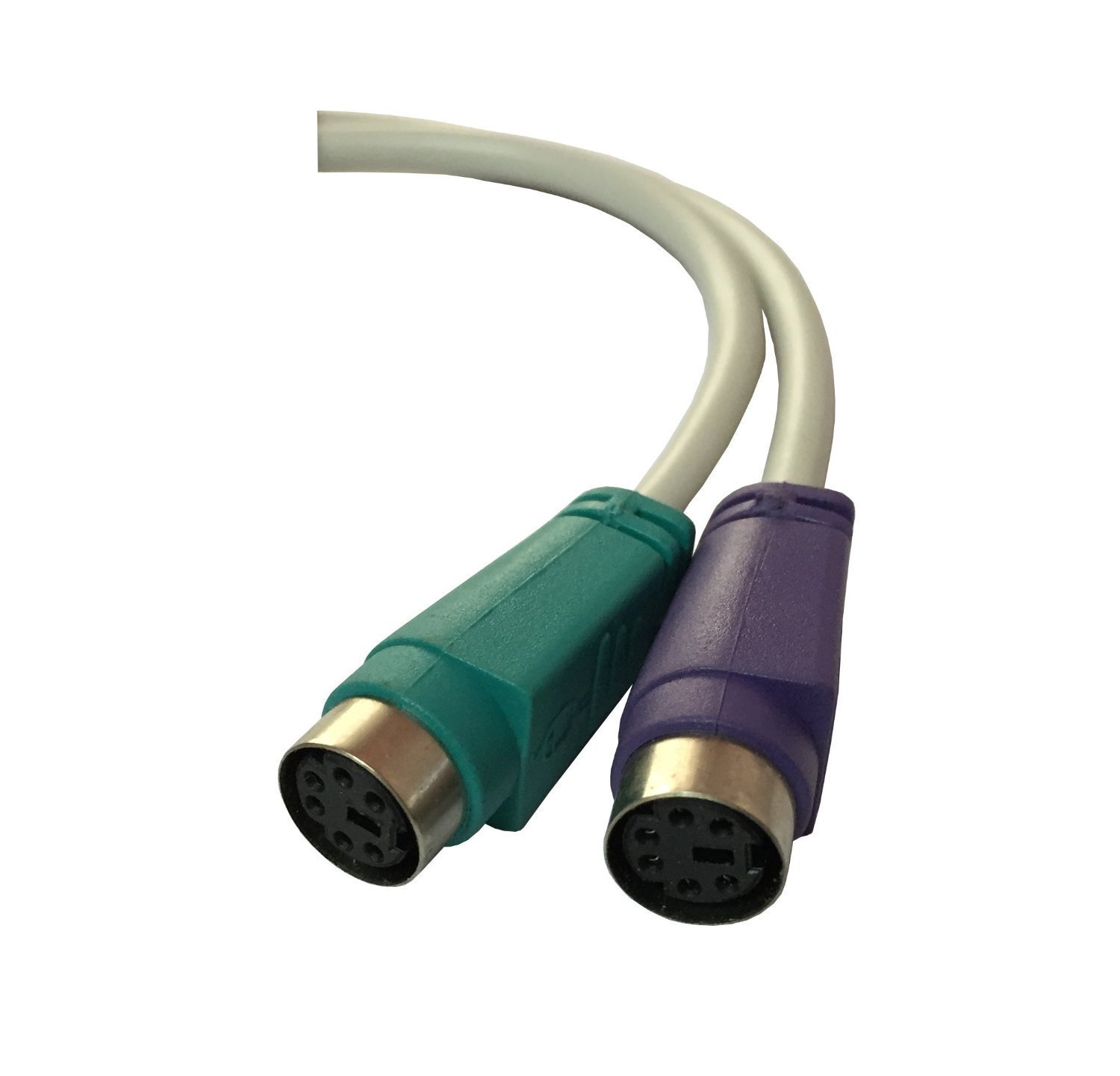 The Ultimate Strings - Converter and Components - USB TO 2PS2 Active Adapter, USB Type A Male to 2 PS/2 Female (Keyboard and Mouse, 6 Pin)