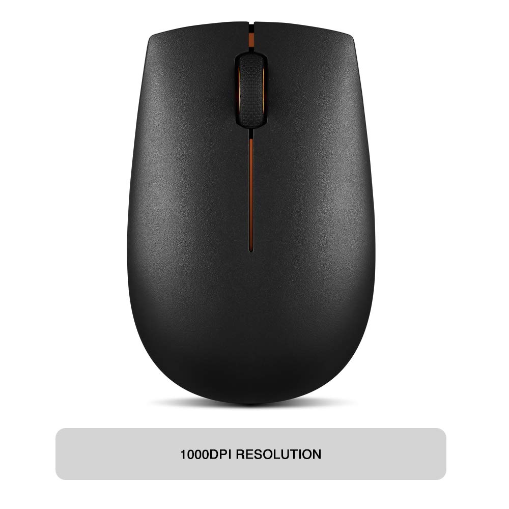 The Ultimate Strings - IT Accessories Peripherals - Lenovo 300 Wireless Compact Mouse, 1000 DPI Optical sensor, 2.4GHz Wireless Nano USB, 10m range, 3-button