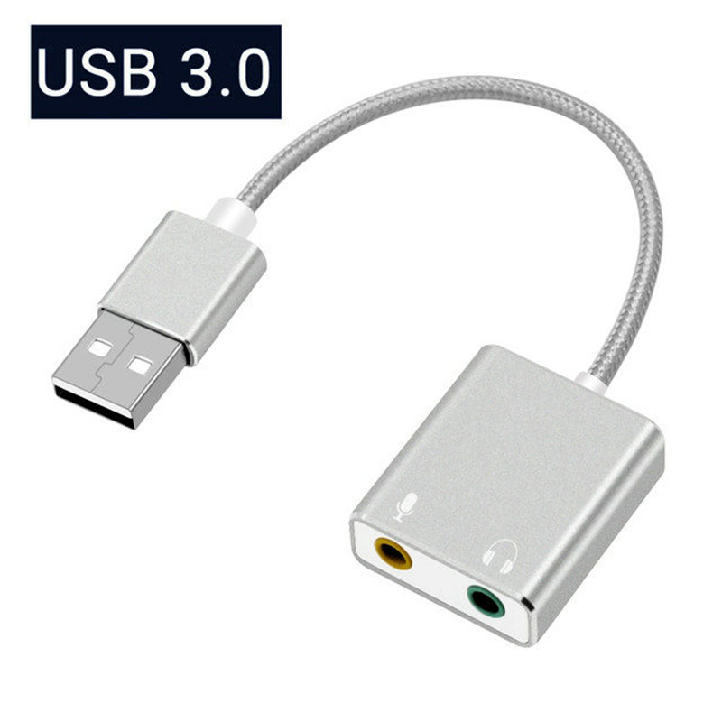 Converters and Extenders - USB TO SOUND | USB sound card with 15 cm cable and metal  3.0