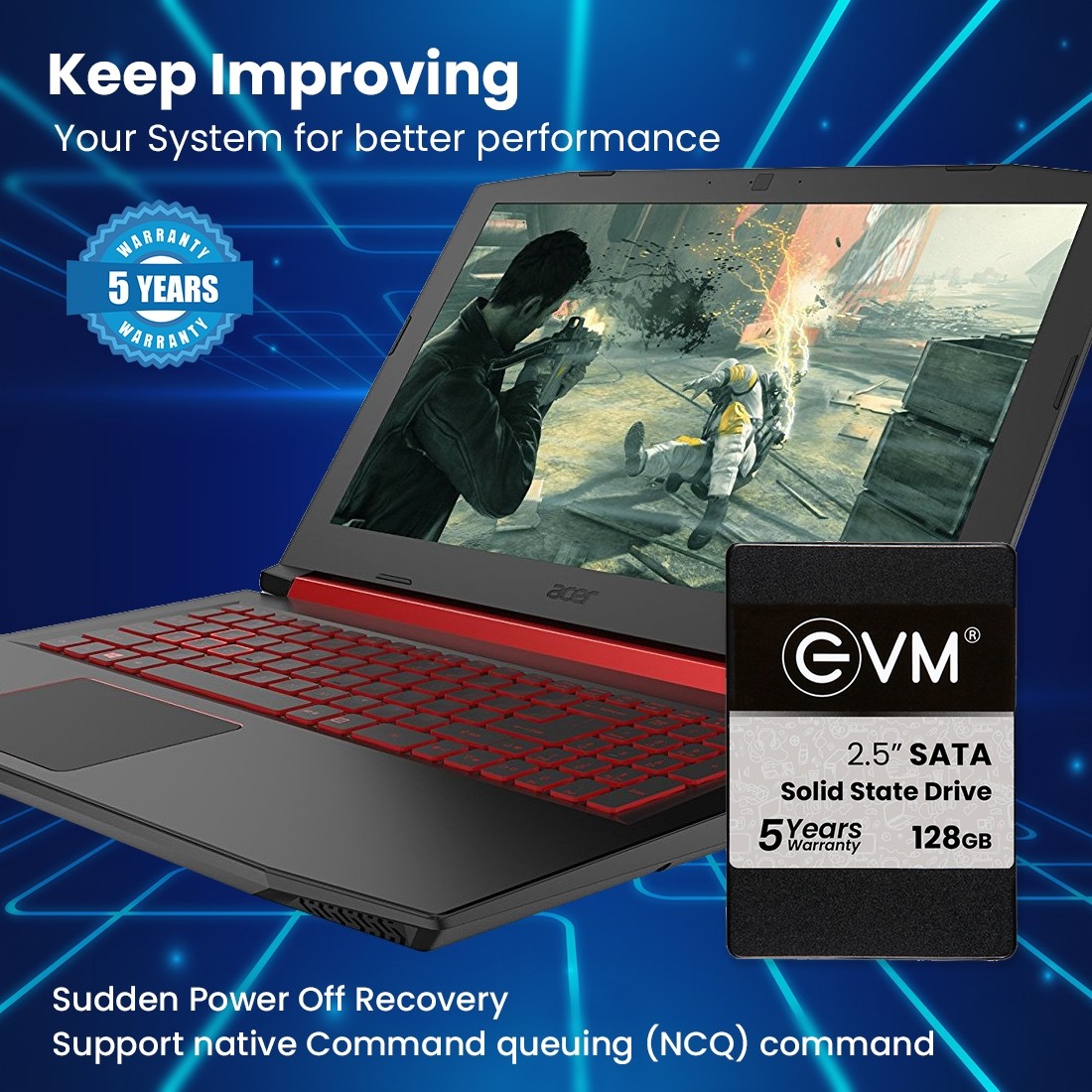 The Ultimate Strings - Computer All Hardware - SSD 128GB EVM 2.5inch SATA High Speed Laptop Desktop & Server