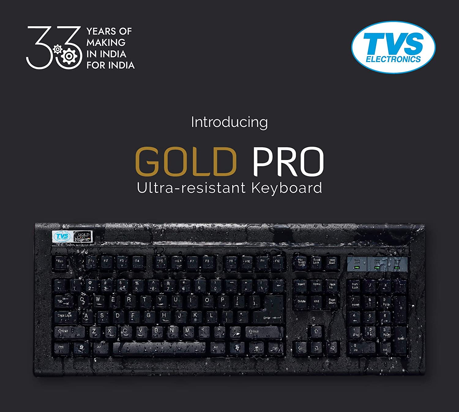 The Ultimate Strings - IT Accessories Peripherals - TVS Gold Keyboard Bharat Prime USB Heavy Duty