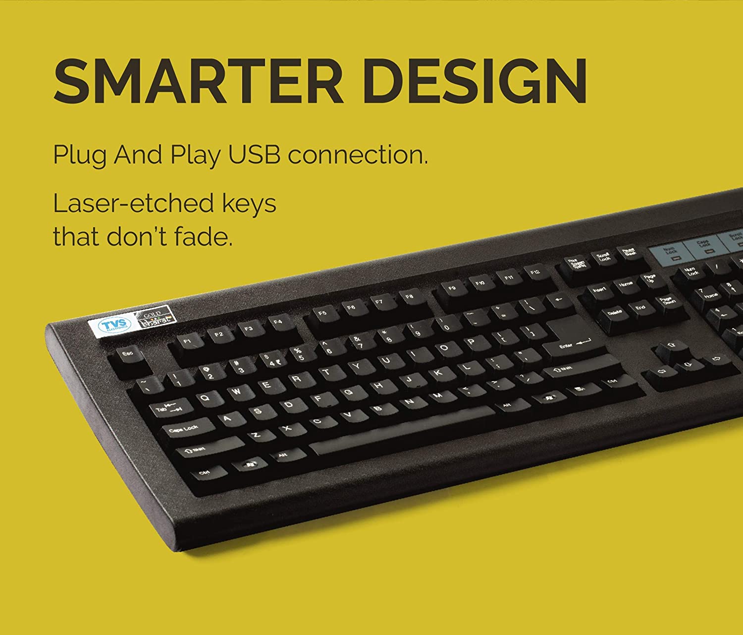 The Ultimate Strings - IT Accessories Peripherals - TVS Gold Keyboard Bharat Prime USB Heavy Duty